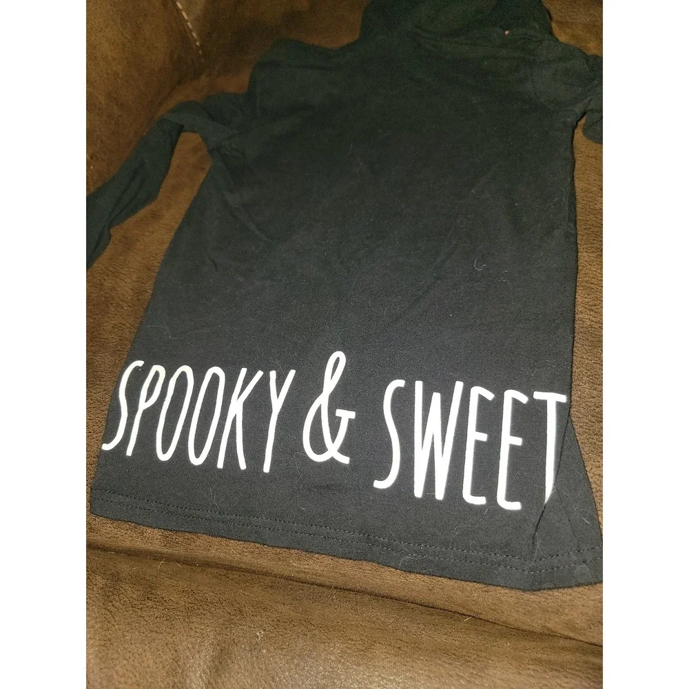 Boutique fall autumn Halloween cat top and leggings size large fits like 4 5